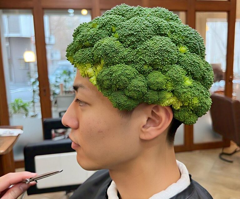 Broccoli Cut Hair